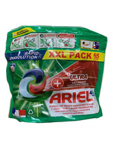 Ariel 4in1 Pods + Ultra Vlekverwijderaar – 65 stuks (1670,5g) – Krachtige Reiniging & Schone Was